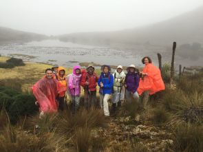 En un Páramo (ecosistema de alta montaña andino, con Amigos de la Montaña